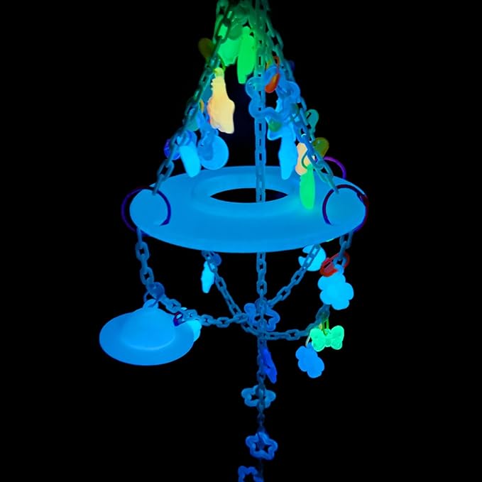 c,Glow in The Dark Sugar Glider Planet Moon Space Platform Toy,SugarGlider Hanging Climbing Toys,Sugar Glider Hamster Rats Toys,for Climbing,Exercising,Sugar Glider Cage Accessories