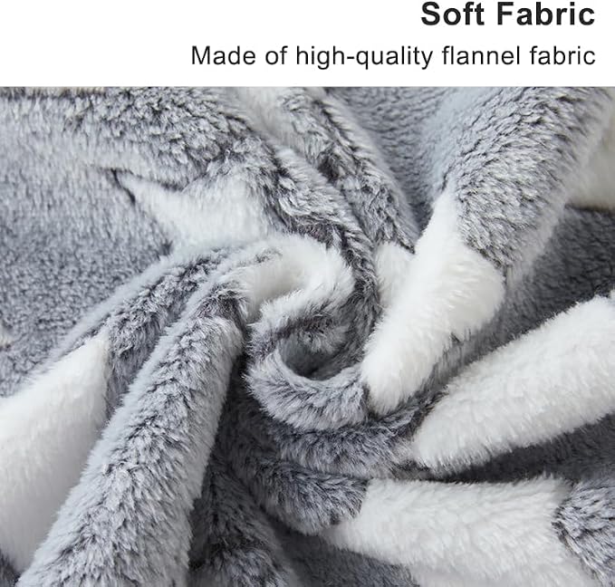 1 Pack 3 Blankets Super Soft Fluffy Premium Fleece Pet Blanket Flannel Paw Printed Throw for Dog Puppy Cat (Small 23x16'', Blue, Red, Grey)