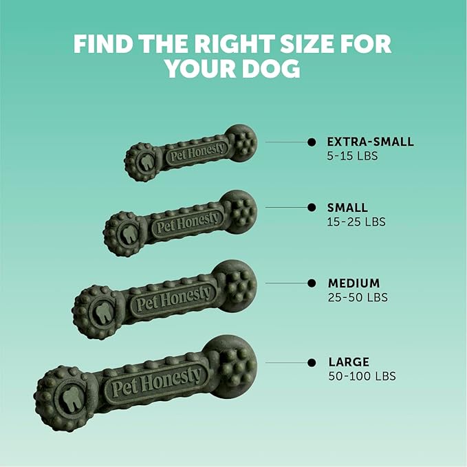 Pet Honesty Brush Buddies All Natural Dog Dental Treats for Dogs – Long Lasting Dental Sticks for Dogs, Teeth Cleaner, Breath Freshener, Plaque & Tartar Remover – Small Dogs (25 Count)