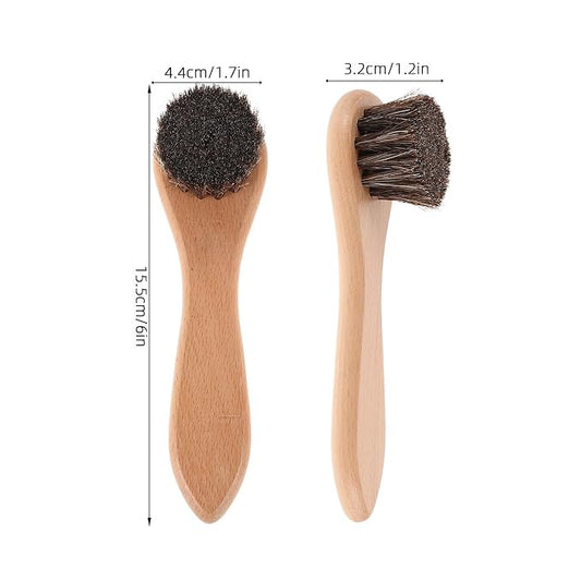 SHINEOFI 2PCS Small Pet Grooming Brush with Handle Soft Bristle Bathing and Shedding Brush for Hamsters Guinea Pigs and Rabbits Deep Cleaning and Comfortable Bath Care