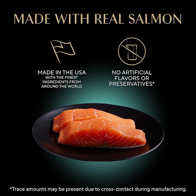 Sheba Perfect Portions Wet Cat Food Cuts in Gravy, with Sustainable Salmon, 2.6 oz. Twin-Pack Trays (24 Count, 48 Servings) (Pack of 2)