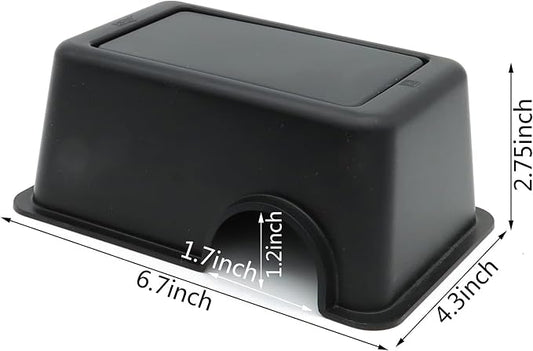 Reptile Hide Box Snake Hide Feel Secure and Safe, Gecko Hide (Black, Small 4 Pcs)