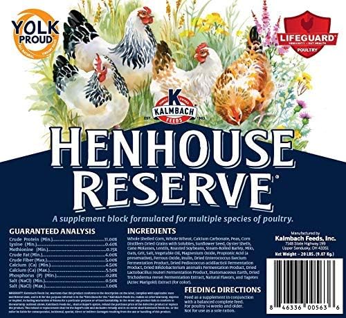 KALMBACH Feeds Henhouse Reserve Poultry Supplement, 20-LB Block