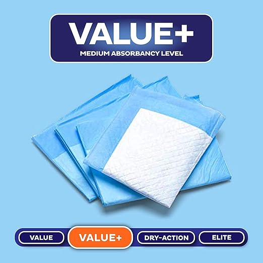 Chucks Pads Disposable [200-Pack] Underpads 23x36 Incontinence Chux Pads Absorbent Fluff Protective Bed Pads, Pee Pads for Babies, Kids, Adults & Elderly | Puppy Pads Large for Training Leak Proof