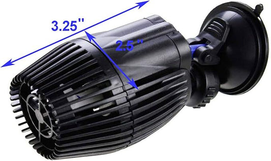 AQUANEAT 2 Pack Aquarium Circulation Pump,800 GPH Fish Tank Powerhead, Saltwater Wave Maker, Submersible Water Pump with Suction Cup