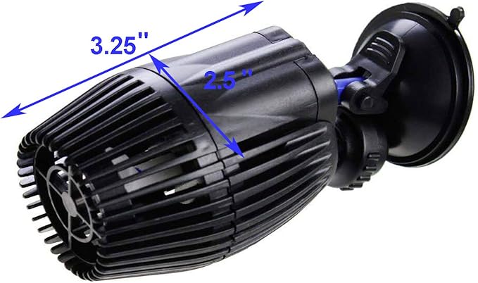 AQUANEAT Circulation Pump, 800GPH Aquarium Wave Maker, Fish Tank Powerhead Submersible Water Pump with Suction Cup