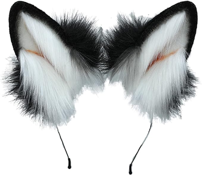 Faylay Women Dog Ear Headband Furry Animal Ear Hair Accessories