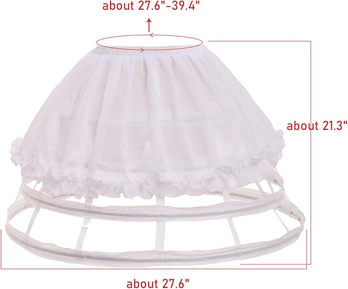Pannier Petticoat Women Victorian Bustle Cages Hoop Skirt Cage Skirt for Women
