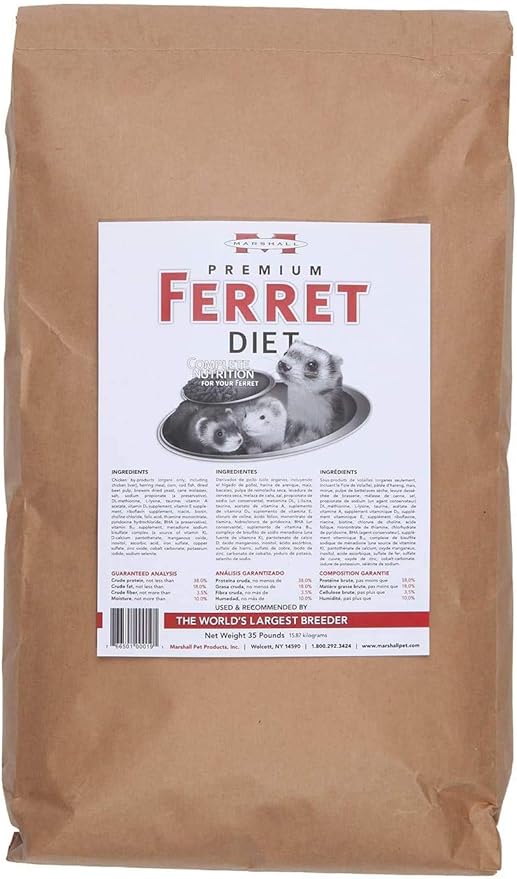 Marshall Premium Ferret Diet, 35-Pound Bag