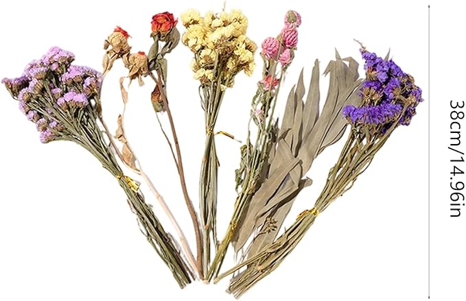 Natural Dried Flower Hamster Sprays for Hamster Cages, Decorative Floral Hamster Bedding Decors, Small Animal Houses & Habitats Hamster Cage Accessories