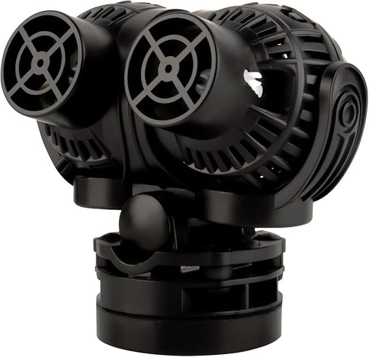 FREESEA Aquarium Circulation Pump Wave Maker Power Head with Magnetic Mount Suction for 20-75 Gallon Saltwater Freshwater Tank (1600 GPH, Black)