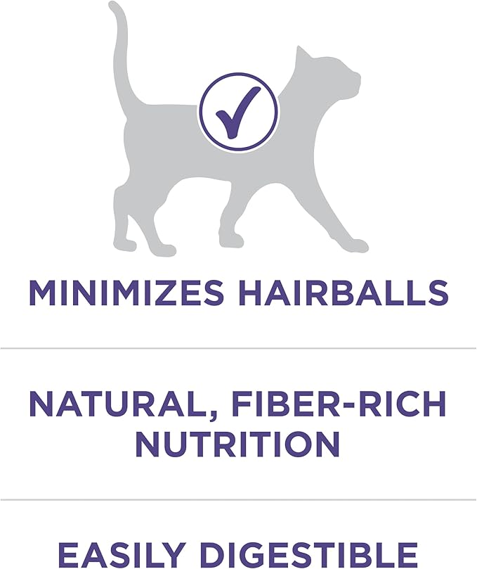 Purina ONE Natural Cat Food for Hairball Control, +PLUS Hairball Formula - 22 lb. Bag