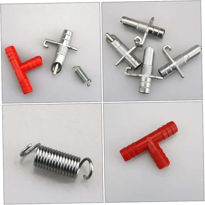 balacoo 5pcs Automatic Drinker Spring Design and Watering System for Ferrets and Animals Easy to Install Wire Cages