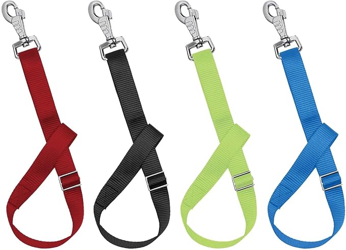 Horse Bucket Strap Hangers,Horse Suppliers Adjustable Nylon Straps up to 700 lbs for Hay Nets, Water Buckets,Hanging-Pratical and Easy Use(4 Pack), 1"x22"