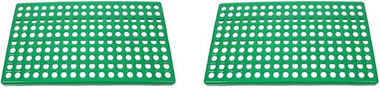 GANAZONO Rabbit Cage Mat 2 Pack Pet Feet Mat with Circular Holes for Claw Safety Easy Cleaning Rabbit Cage Isolation Board 19.68X11.81X1.57In