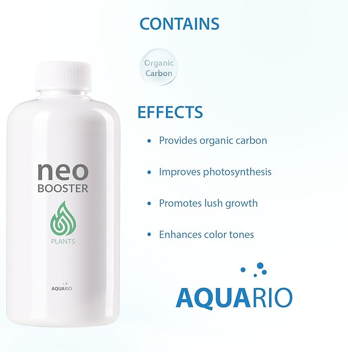 Aquario Neo Booster Plants - Organic Carbon Supply for Enhanced Plant Growth & Color | Safe for Fish & Shrimp - Water Conditioner for Aquarium Tank - 1000ml