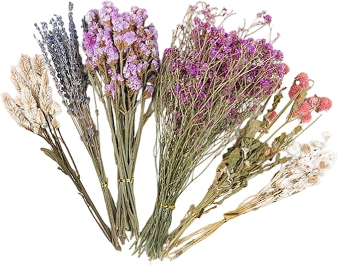 Natural Dried Flower Hamster Sprays for Hamster Cages, Decorative Floral Hamster Bedding Decors, Small Animal Houses & Habitats Hamster Cage Accessories