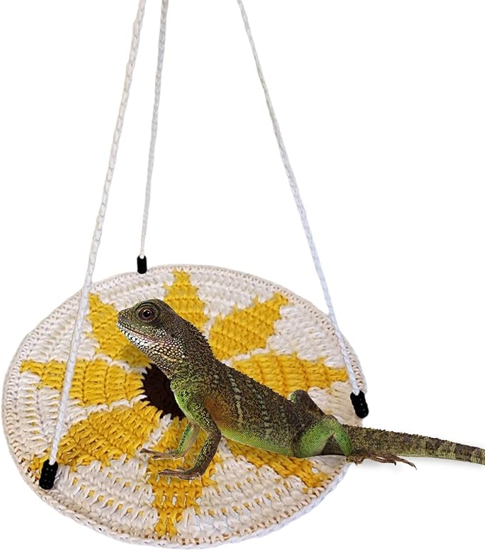Hamsters Swing Hammock Handmade Small Pet Hanging Bed Handmade Cloth Hamsters Hammock Nest for Lizards Pet