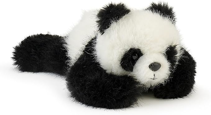 PEACH CAT Panda Stuffed Animal Cute Plushies Small Plush Toys Gifts for Kids Black and White
