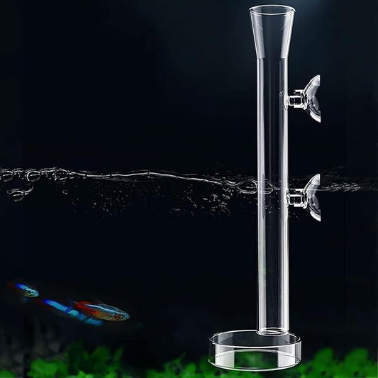 Mipukbay Glass Aquarium Feeder Set - 9.8 Inch Shrimp Feeding Tube & Dish for Fish, Shrimp, and Bottom-Dwelling Aquatic Pets‌