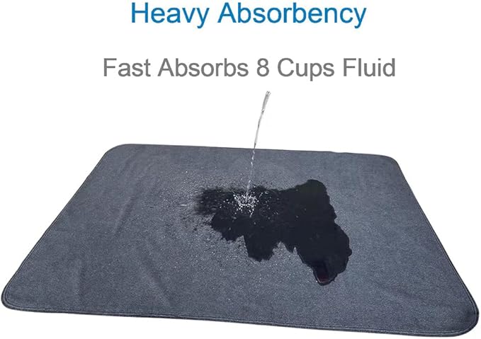 Peepeego Non-Slip Dog Pads Extra Large 72" x 72", Washable Pee Pads with Fast Absorbent, Reusable, Waterproof for Training, Whelping, Housebreaking, Incontinence, for Playpen