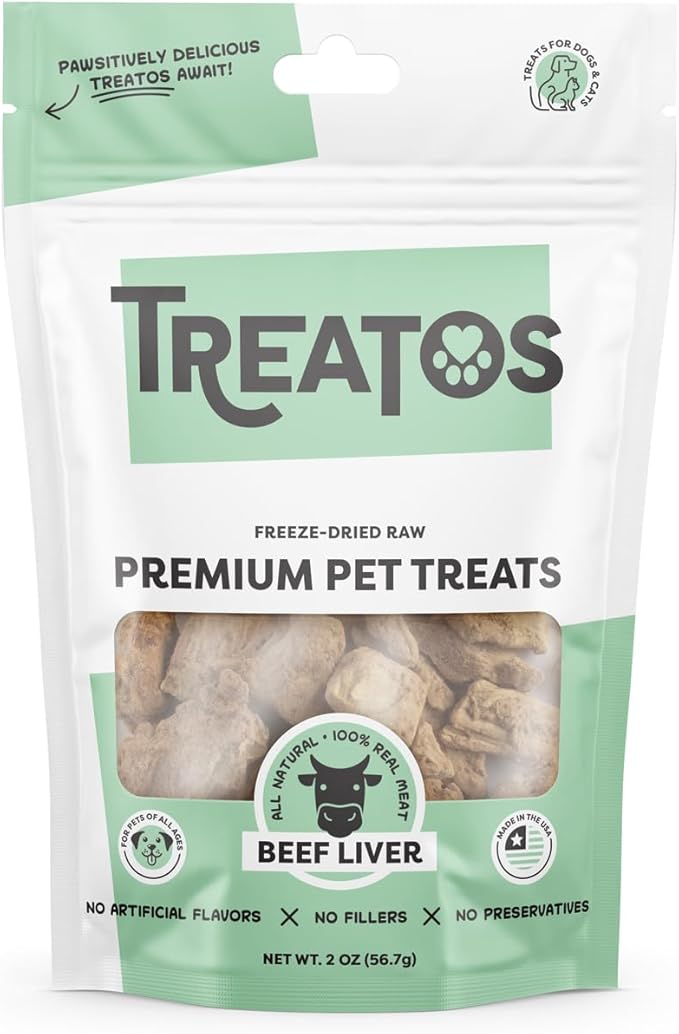 Freeze-Dried Raw Beef Liver Premium Pet Treats, 2 oz