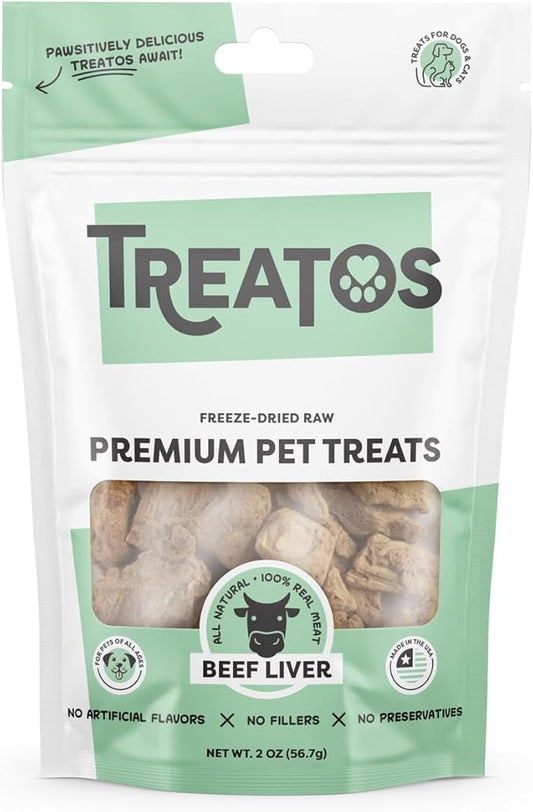 Freeze-Dried Raw Beef Liver Premium Pet Treats, 2 oz
