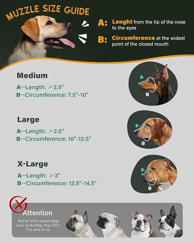 MIDOG Breathable Leather Basket Dog Muzzle for Large Medium Breeds, Anti-Biting Barking Chewing Secure Fit Muzzle for Pitbull German Shepherd, Professional Grooming & Vet Visit, Adjustable XL