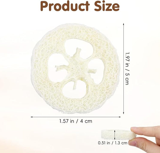 Veemoon 20pcs Hamster Bunny Pet Chewing Toy, Natural Loofah Small Animal Chew Tool Pet Molar Toy for Guinea Pig Chinchilla Hamster Rat Tooth Cleaning and Oral Care Stress Relief Entertainment