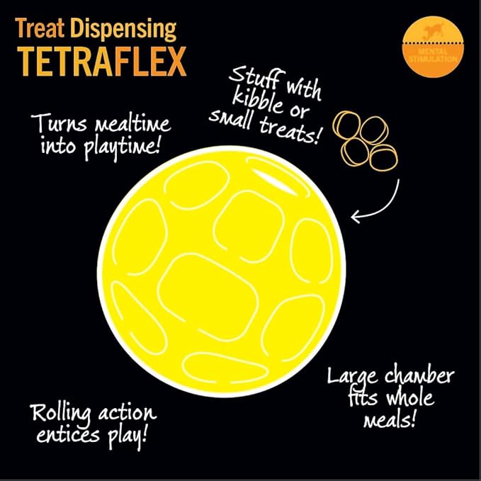 Starmark Treat Dispensing Tetraflex Dog Toy Small