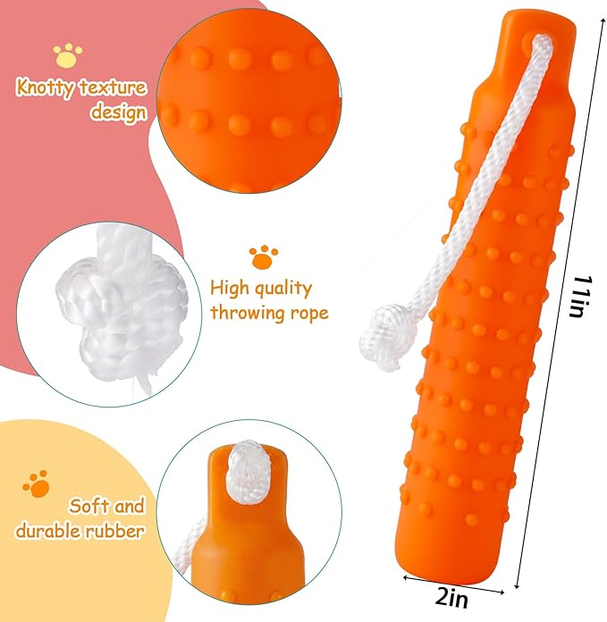Blueweenly 6 Pcs Dog Bumper Toy for Water Retrieving Plastic Puppy Training Dummy Dog Float Toy Lightweight for Float on The Water Pool Outdoor Training Hunting Fetching (Assort Color)