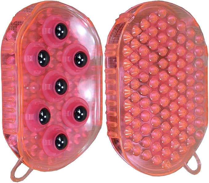 Tough 1 Rubber Jelly Massage Mitt Pink