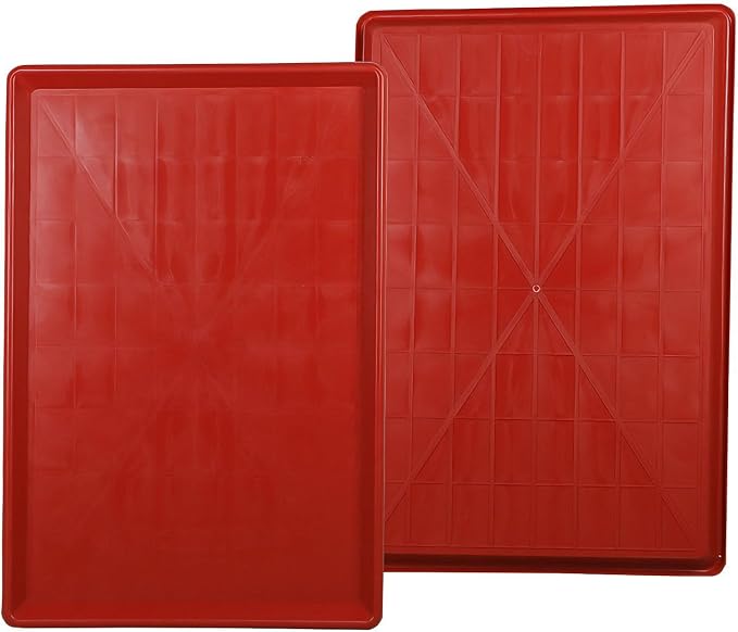2pcs Replacement Tray for Dog Crate Pans Plastic Bottom for Pet Cages Crates Kennels Dogs Cat Rabbit Ferret Critter red 60 * 90cm
