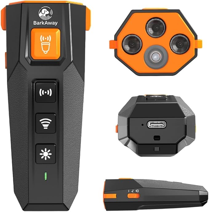 Ultrasonic Dog Bark Deterrent Device - 4 Training Modes, Rechargeable with LED Flashlight, Stop Neighbor's Dog Barking, Humane Long Range Anti-Bark Tool Indoor/Outdoor