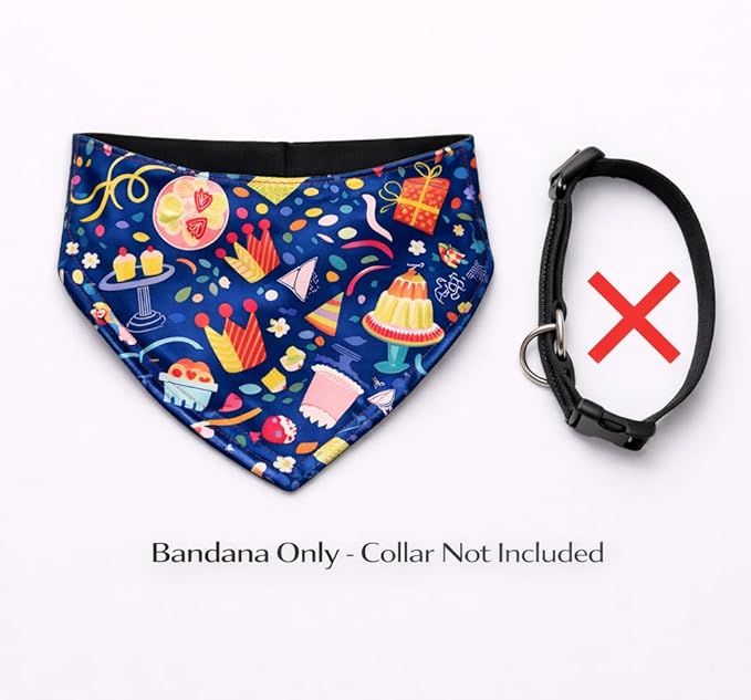 Luxury Satin Dog Bandana – Slip-On Collar Style, Premium Pet Scarf for Medium, Large & XL Dogs – Special Occasion Accessory (Collar Not Included) (Medium - Extra Large, Pudding)