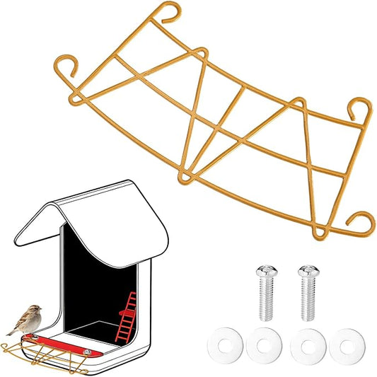 Metal Perch Extender for Smart Bird Feeder, Durable Perch Extender with Screws & Washers Bird Feeder Accessories & Replacement Parts for More Birds Resting Space
