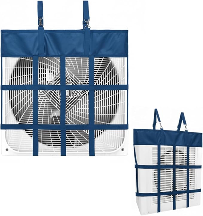 Tessco for you 1 Pcs Box Fan Holder Horse Stall Classic Fan Bag Hanging Web Holder Nylon Box Hay Bag Horse Accessories (Blue)