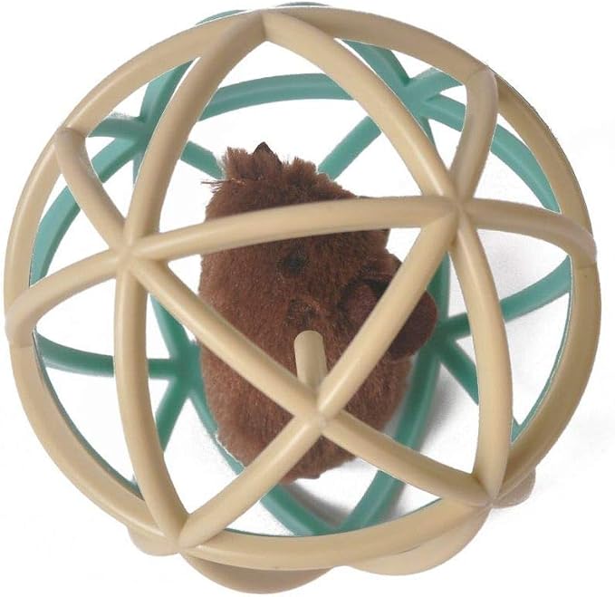 ALBOLET Cat Toy Ball，Cat Mouse Ball Cage Cat Mouse Toy Cat Ball Toy Squeak Mouse cat Toy,Cat Mouse Ball Toy