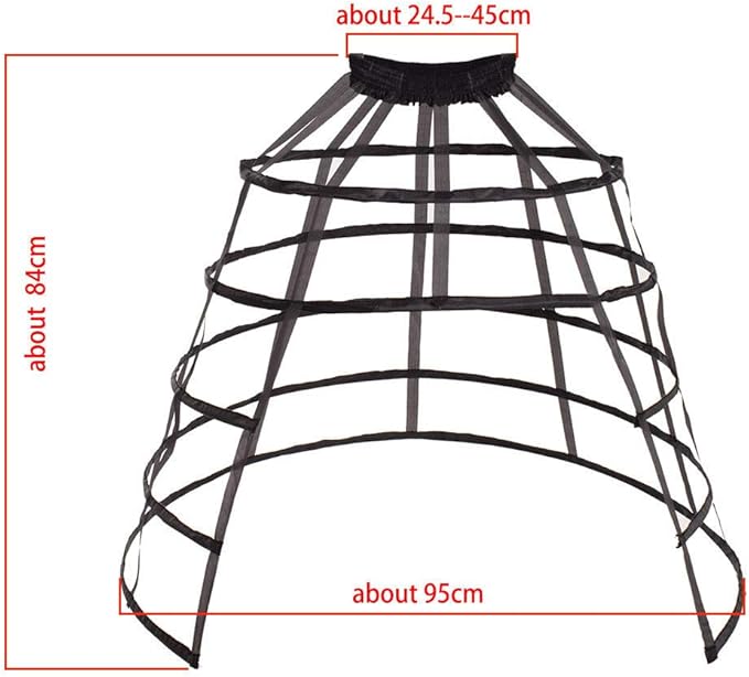 Pannier Petticoat Women Victorian Bustle Cages Hoop Skirt Cage Skirt for Women