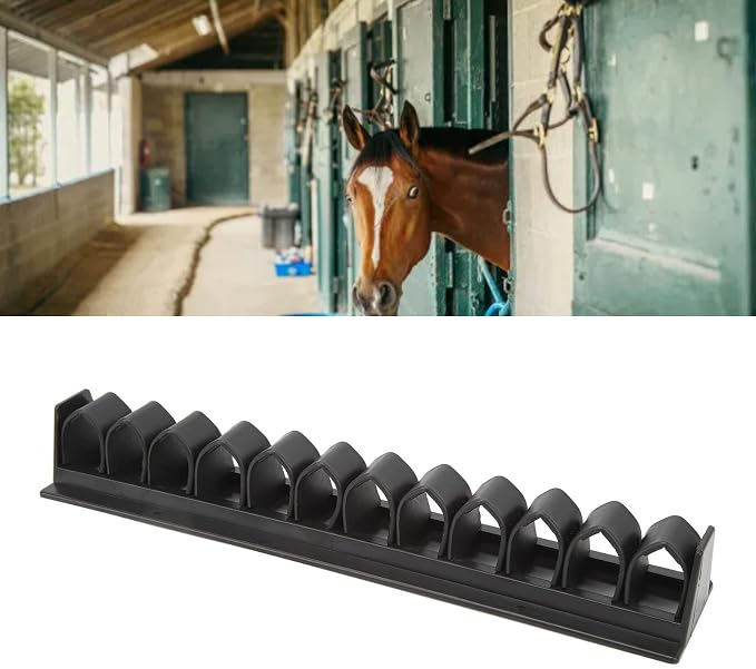Horse Whip Crop Holder Rack Wall Mounted for Horse, Horse Whip Storage Organizer Crop Holder Whip Rack for Horse Stables Black