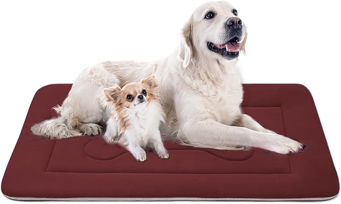 JoicyCo Extra Large Dog Bed Crate Mat 47 in Non-Slip Washable Soft Mattress Kennel Pads