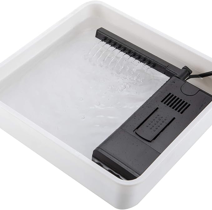 hygger 110GPH 7W Aquarium Power Filter Pump, Water Flow Adjustable, for 2-8 Gallon Fish Tank