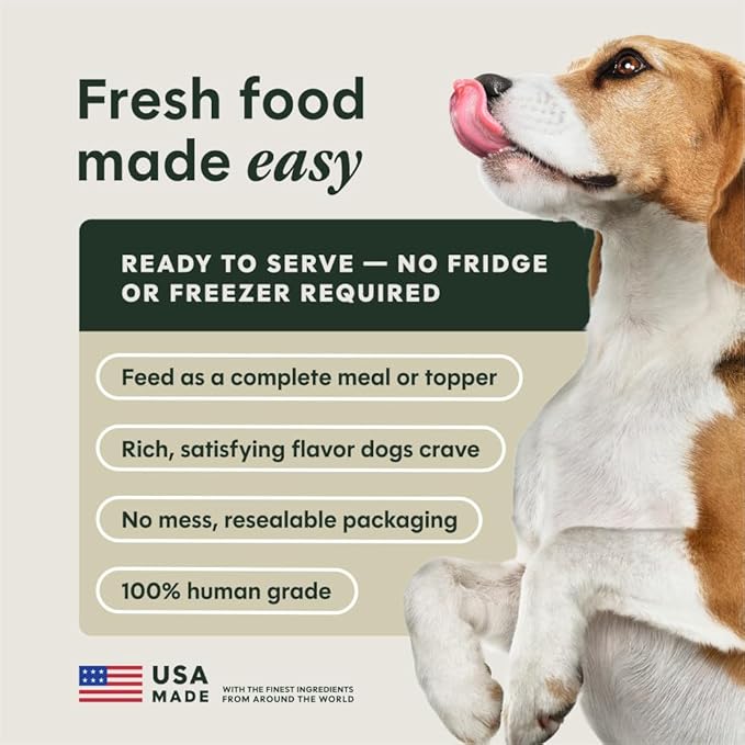 Instinct Freshly Crafted Meals, Dog Wet Food or Topper, Human Grade - Variety Pack, 11oz. Carton (Pack of 6)