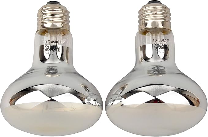 LUCKY HERP Reptile Basking Spot Lamp,Daylight Heat Bulb,2-Pack (100W) (watts, 100)