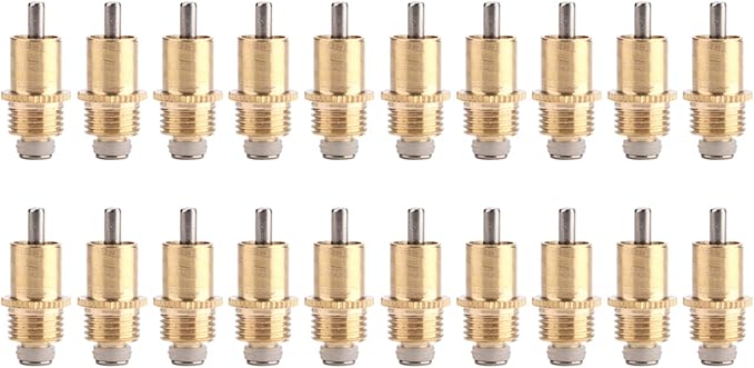20Pcs Stainless Steel Rabbit Water Feeder Automatic Rabbit Drinker Nipple Easy Use Drinking Water Tool for Small Animals Farm Animal Supplies
