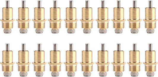 20Pcs Stainless Steel Rabbit Water Feeder Automatic Rabbit Drinker Nipple Easy Use Drinking Water Tool for Small Animals Farm Animal Supplies
