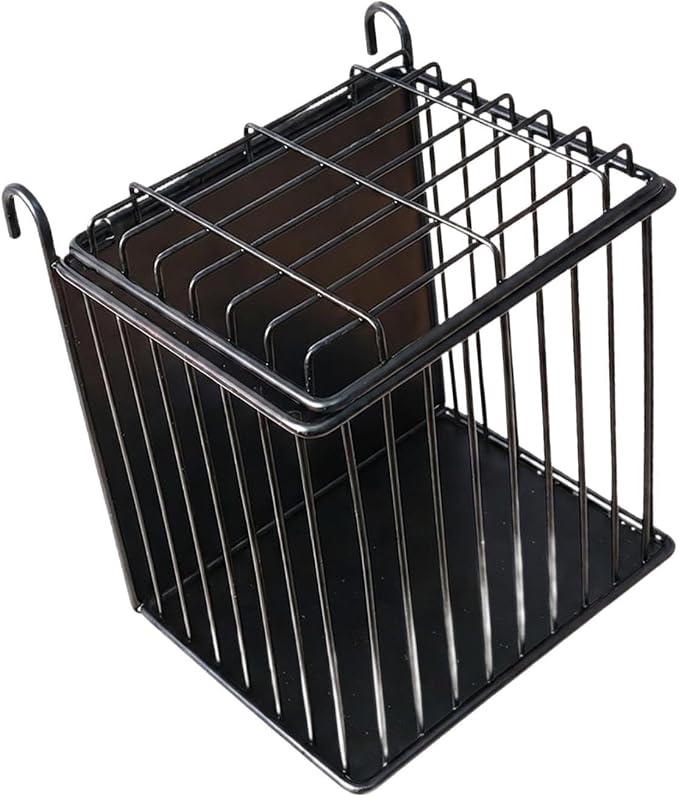Gralara Rabbit Hay Holder with Hook for Cage Food Dispenser Hanging Guinea Pig Hay Feeder Storage Basket for Outside Chinchillas, 26cmx27.5cmx31.5cm