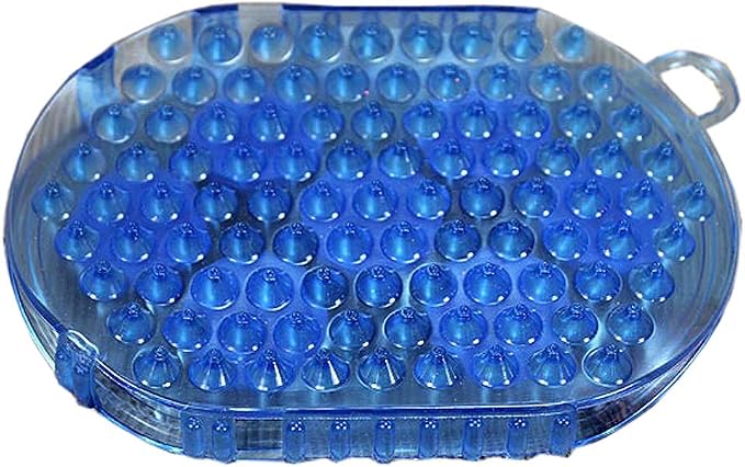 Tough 1 Rubber Jelly Massage Mitt Blue