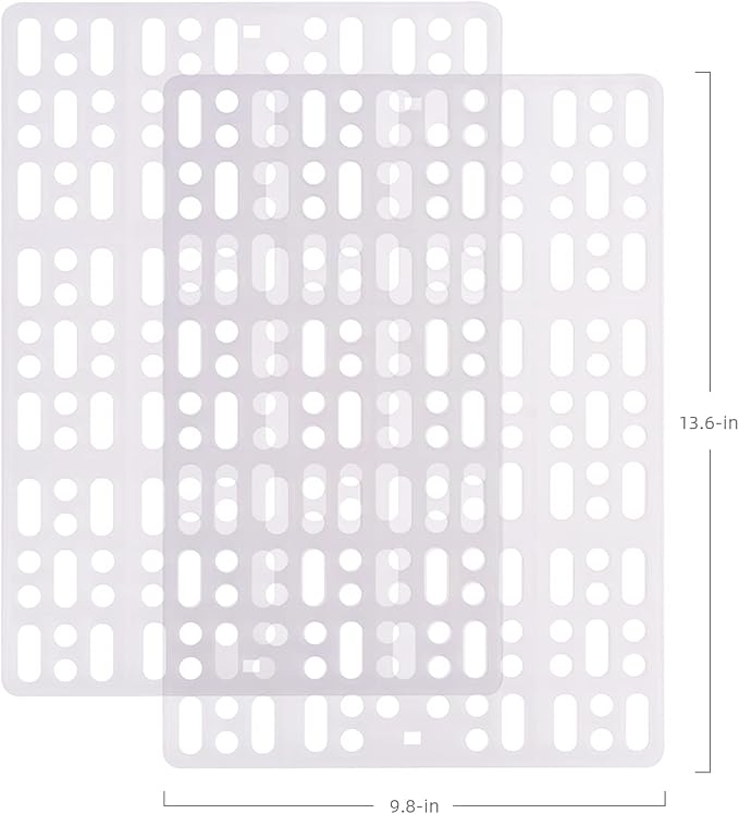 Niteangel 2pcs Rabbit Cage Mat: Durable Foot Resting Pads for Bunny Guinea Pigs Chinchillas Cats Dog and Othe Small pet