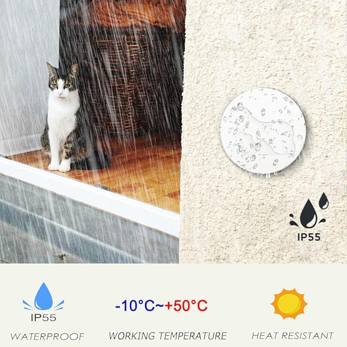Dog Door Bell, Dog Bells to Go Outside, Dog Doorbell for Potty Training, Door Bell for Dogs with Waterproof Large Touch Area Button,Long Range, 58 Chimes (White, 1 Receiver 1 Transmitter)